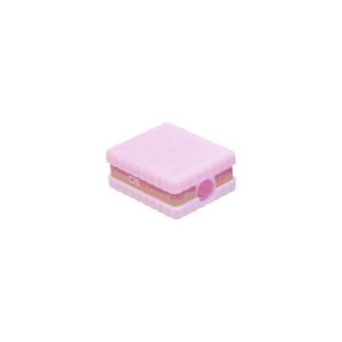 Imagem de Apontador Formato Biscoito Tons Pasteis Com Deposito Cis, ROSA RETANGU