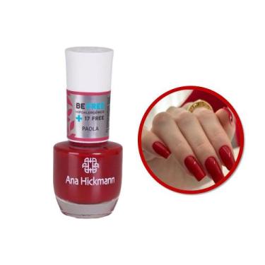 Imagem de Esmalte Ana Hickmann Vermelho Be Free Paola Hipoalergênico