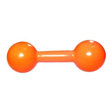 Imagem de Halter Emborrachado 6kg para Treino de Membros Superiores em Ferro Laranja Kikos