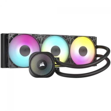 Imagem de Water Cooler Corsair Nautilus RS ARGB, 360mm, PWM, Intel-AMD, Preto, C