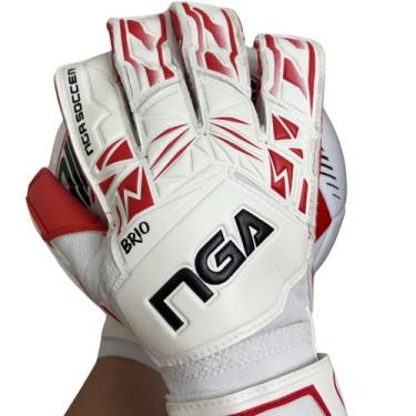 Imagem de Luva de Goleiro NGA Soccer Brio Látex Alemão Profissional 4mm Corte Ge