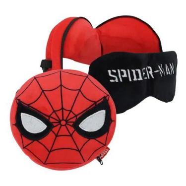 Imagem de Máscara De Dormir Homem Aranha Com Almofada Marvel - Zona Criativa