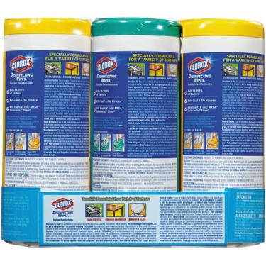 Imagem de Lenços Desinfetantes Clorox 35 Unidades - Pacote com 3 - Aroma Fresco
