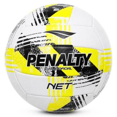 Imagem de Bola de Vôlei Penalty Net XXVI - Alta Resistência, Branco, Preto, Amar