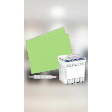 Imagem de Kit Marcador Artístico 48 Cores + Livro de Colorir - BRW (Marcadores),
