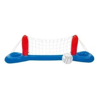 Imagem de Voleibol Aquático Inflável Rede Bola Piscina Brinquedo Vôlei - Mor
