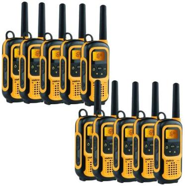 Imagem de 10x Rádio Comunicador PROVA D'água INTELBRAS RC4102 - Walkie Talkie HT