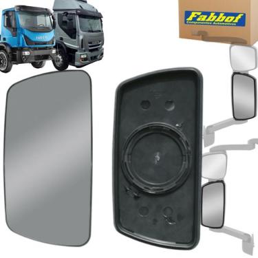 Imagem de Vidro Espelho Retrovisor Compatível Iveco Tector / Cursor com Base LD 