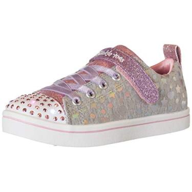 Imagem de Skechers Tênis feminino Sparkle Rayz-Heather & Shine_314846l, Cinza/Multi, 15