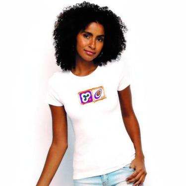 Imagem de Camiseta Social Praia Esporte Look Básica Feminina Branca - Hifen