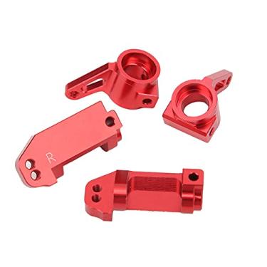 Imagem de Assento de cubo dianteiro C RC, conjunto de copo de direção do banco dianteiro C tamanho pequeno metal leve para carro RC 1/10(vermelho)