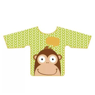 Imagem de Babador Impermeável com Manga Macaco - Multikids Baby