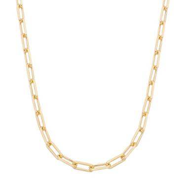 Imagem de Corrente Mahná Banhado Ouro 18k Elo Retangular CL0055