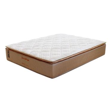 Imagem de Colchão Viúva Brilhante Mola Ensacada (30x128x188) Marrom e Bege