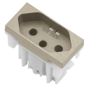 Imagem de Módulo Tomada 10A - Inova Champanhe - 85409