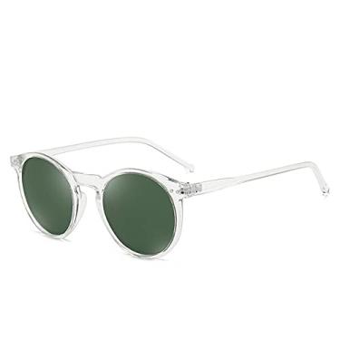Imagem de Óculos de sol masculinos e femininos Óculos de sol polarizados Masculino Feminino Designer Retro Redondo Óculos de Sol Vintage Masculino Feminino Óculos Gafas De Sol UV400,C12 T,Verde,Outro