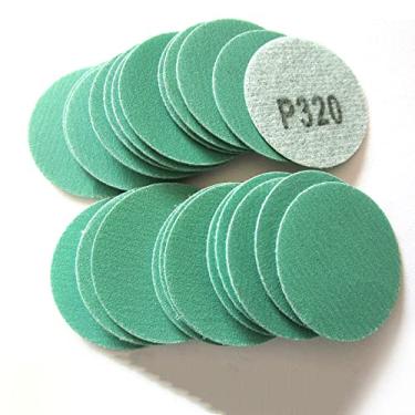 Imagem de SHENGANG Discos de lixar 2 polegadas filme pet 50mm gancho laço molhado lixa seca para lixadeira orbital aleatória carpintaria carro polimento acabamento, 80