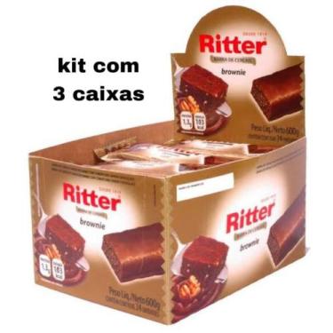 Imagem de Kit 3 Caixas: Barra De Cereais Brownie C/24 - Ritter