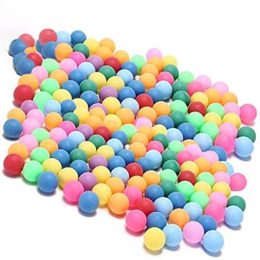 Imagem de KEVENZ Pacote com 60 bolas de pingue-pongue, bolas de tênis de mesa de cores sortidas, bolas de pongue multicoloridas para jogos de pong, artes e artesanato, decoração de festa e brinquedo para animais de estimação