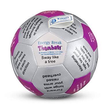 Imagem de Thumball Energy Break de 15 cm | Disjuntor de gelo divertido – Obtenha o sangue fluindo e melhore a memória com atividades de movimento | 32 painéis para iniciar conversa