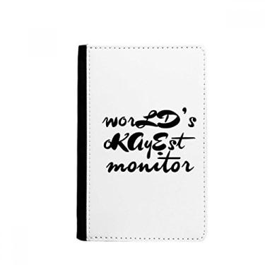Imagem de World's Okayest Monitor Temporada Formatura Porta Passaporte Notecase Burse Carteira Cartão, Multicolor