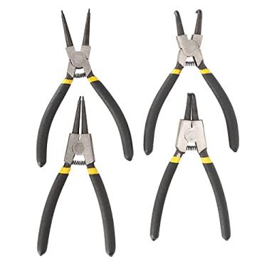 Imagem de Pssopp 4Pcs Alicate de joias Alicate de mão Conjunto, agulha redonda e pinças pontiagudas curvas Joias Fazendo acessórios Kit Artesanato Fazendo Alicates