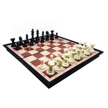 Tabuleiro Xadrez Dobrável Magnético 19x19cm - Art Game em Promoção