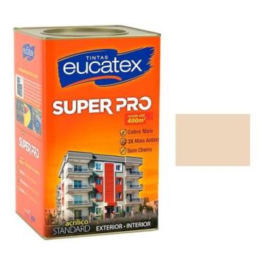 Imagem de Tinta Acrilica Areia Semi Brilho Super Pro Eucatex 18Lt