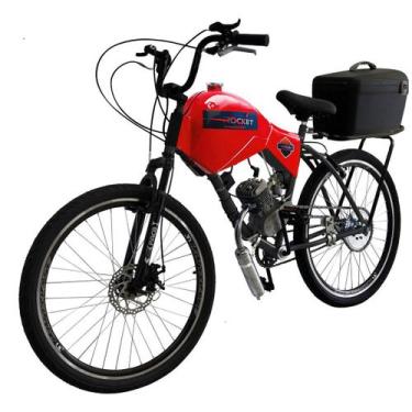 Imagem de Bicicleta Rocket Motorizada Beach Freio Disco/Suspensão Cargo - Com Ca