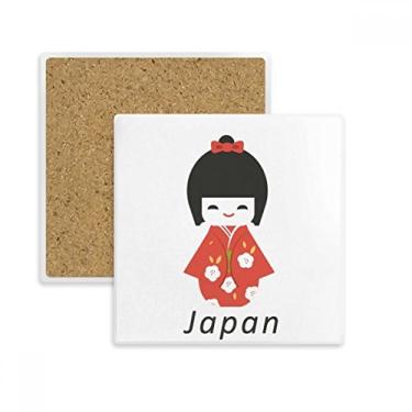 Imagem de Porta-copos tradicionais japoneses locais de brinquedo quadrado porta-copos caneca subplaca suporte isolante pedra