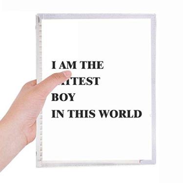 Imagem de Caderno I Am The Fattest Boy Folhas Soltas Diário Recarregável Papelaria