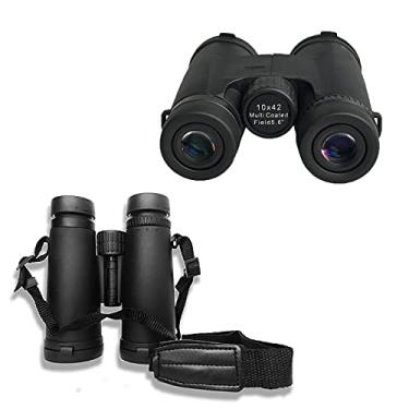 Imagem de Binóculos de alta potência 10x42, BAK4, ocular grande, binóculos portáteis e à prova d'água Telescópio com lentes revestidas de várias camadas para observação de pássaros adultos