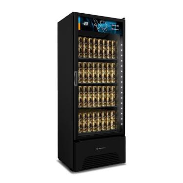 Imagem de Refrigerador Cervejeira Vitrine Metalfrio 572L, VN50AH Optima Frost Free, Preto