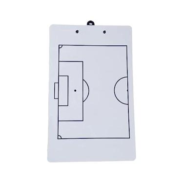 Imagem de #N/a Prancheta de futebol de dupla face Prancheta de treinadores de futebol Placa de estratégia portátil Marcador de treinadores branco para