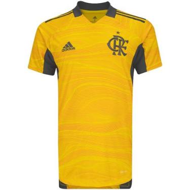 Imagem de Camisa Masculina Goleiro I Flamengo Amarelo 2021