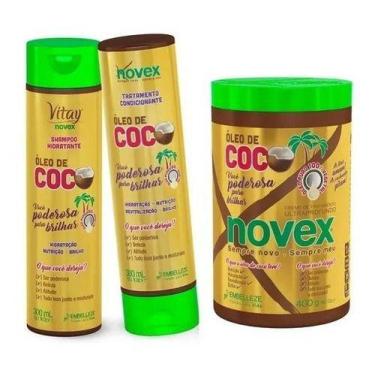 Imagem de Kit Novex Óleo De Coco Shampoo + Condicionador E Creme 400G