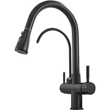 Imagem de YESOP Torneira De Bancada Cozinha P/filtro Extensível Monocomando Cozinha Pia Preto