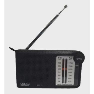 Imagem de Mini Radio Portatil Am Fm De Bolso Preto Lucky Mk13 Novo nf