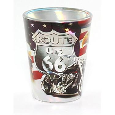 Imagem de Rota 66 Metallic Eagle Biker Full Shot Glass rtp