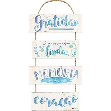 Imagem de Placa Decorativa Gratidão (29x10cm)