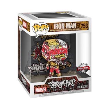 Imagem de Funko Pop Deluxe: Marvel-Iron Man (GraffitiDECO), multicolorido, 52710