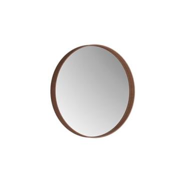 Imagem de Espelho Decorativo Redondo 50 cm Napoli Castanho