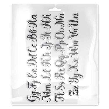 Imagem de Mimo Faca de Corte Embossing - Alfabeto Caligráfico - 26 Pç - Faz Cortes Precisos em Diversos Materiais - É Muito Fácil de Usar na Máquina de Corte e Relevo Mimo Embossing