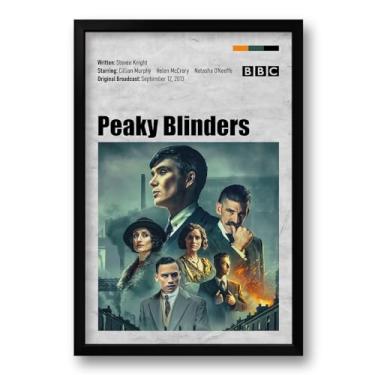Imagem de Generico - Quadro Serie Peaky Blinders - 40x60cm - Poster Retangular Emoldurado com Moldura Preto Fosco