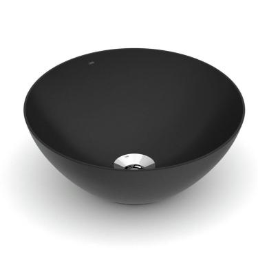 Imagem de Cuba de Apoio Redonda sem Mesa 350 Design D1 Celite Matte Black