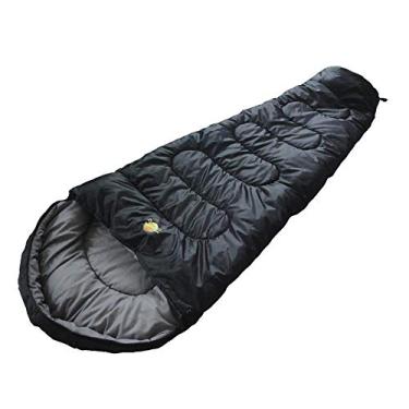Imagem de Guepardo, Saco de Dormir, Ultralight, Poliéster de , Temperaturas 5°C a 15°C, Compacto e Confortável, Ideal para Camping e Aventuras ao Ar Livre, Preto