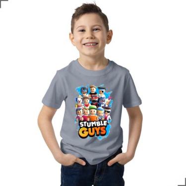 Camiseta Camisa Stumble Guys Gamer Jogo Stumble Infantil e Adulto