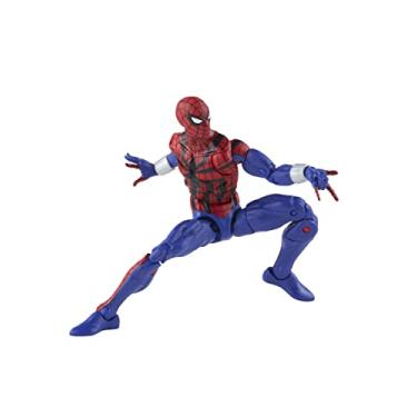Imagem de Marvel Legends Series Spider-Man Figura de 15 cm com Acessórios - Ben Reilly - F3699 - Hasbro, Azul, vermelho e preto