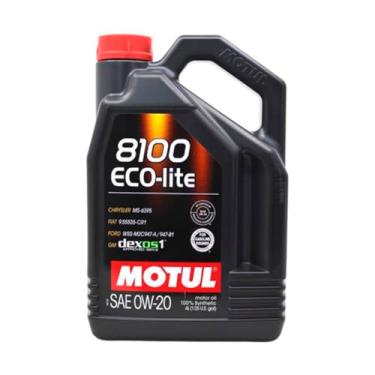 Imagem de GALÃO 4 LITROS DE LUBRIFICANTE ÓLEO DE MOTOR - MOTUL - 8100 0W20 - ECO-LITE ECONOMICO SINTÉTICO