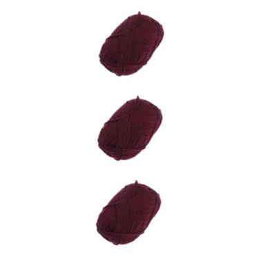 Imagem de Operitacx 3 Pecas kit de crochê jogo de tricot fio acrílico fio de tricô agulhas de crochê Fio de algodão acessórios de tricô Simples suíte fio vermelho fios de tricô bebê itinerante